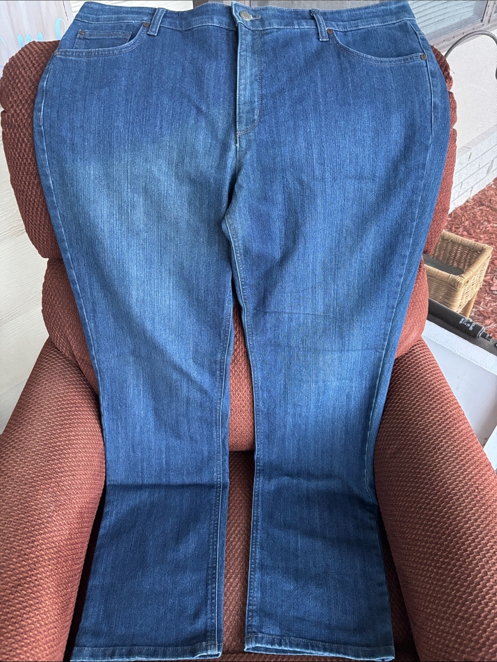Rustic Denim Brand Straight Leg Women's Jeans - Blue Size 20